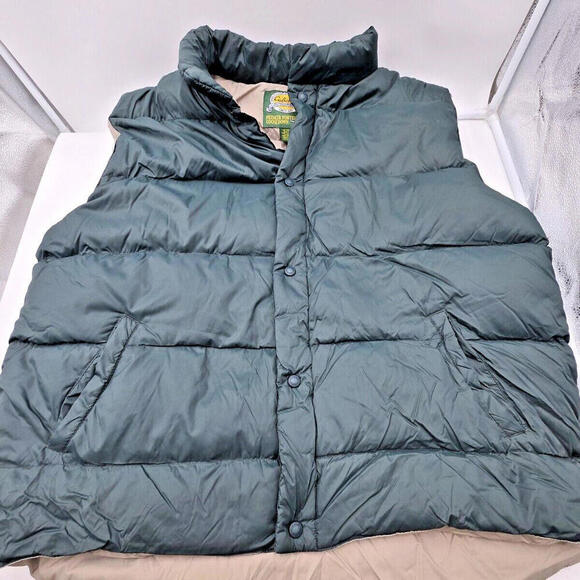 Cabela's Vest Men 2XL Tall Green Premier Northern Goose Down Puffer Jacket  (87) - Picture 2 of 8
